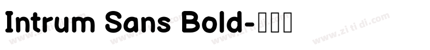 Intrum Sans Bold字体转换